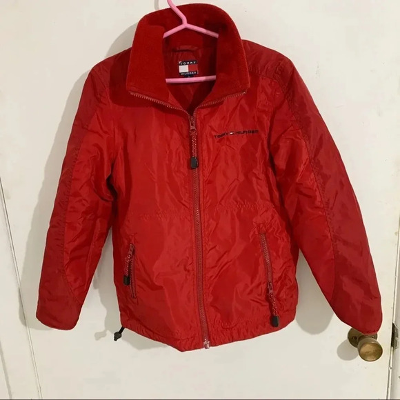 Vtg Tommy Hilfiger 90’s Windbreaker kids Jacket,Y2K Jacket Size M - Picture 1 of 8